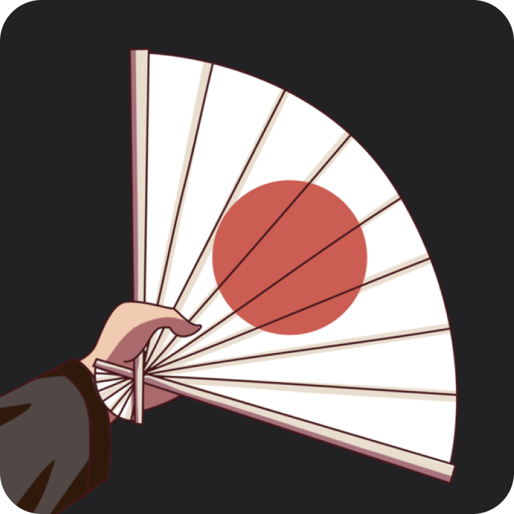 Unfurls Logo - Hand holding an unfurling fan